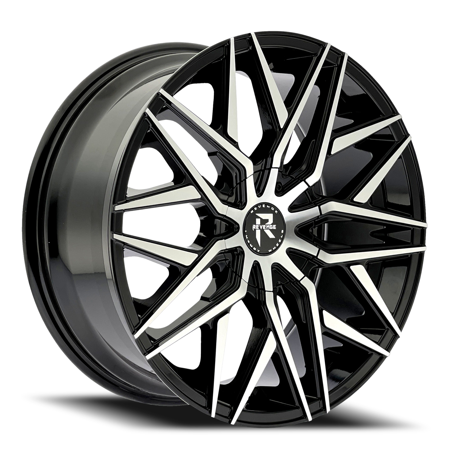 REVENGE LUXURY RL-104 22X8.5 35 5X108/5X114.3 BLACK MACHINED