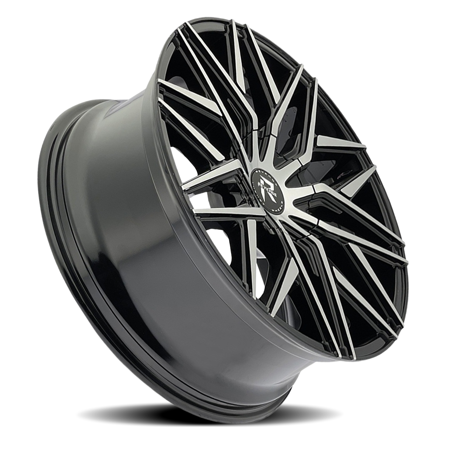 REVENGE LUXURY RL-104 18X8 35 5X108/5X114.3 BLACK MACHINED