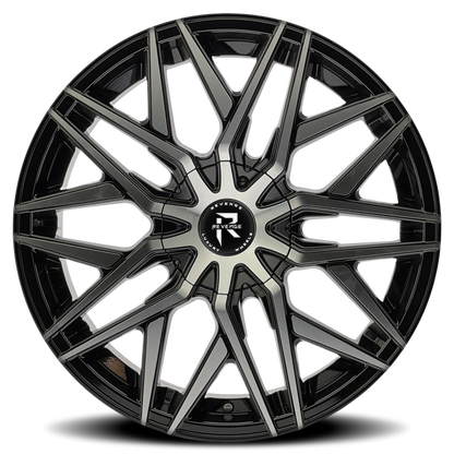 REVENGE LUXURY RL-104 18X8 35 5X108/5X114.3 BLACK MACHINED