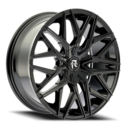REVENGE LUXURY RL-104 18X8 35 5X108/5X114.3 GLOSS BLACK