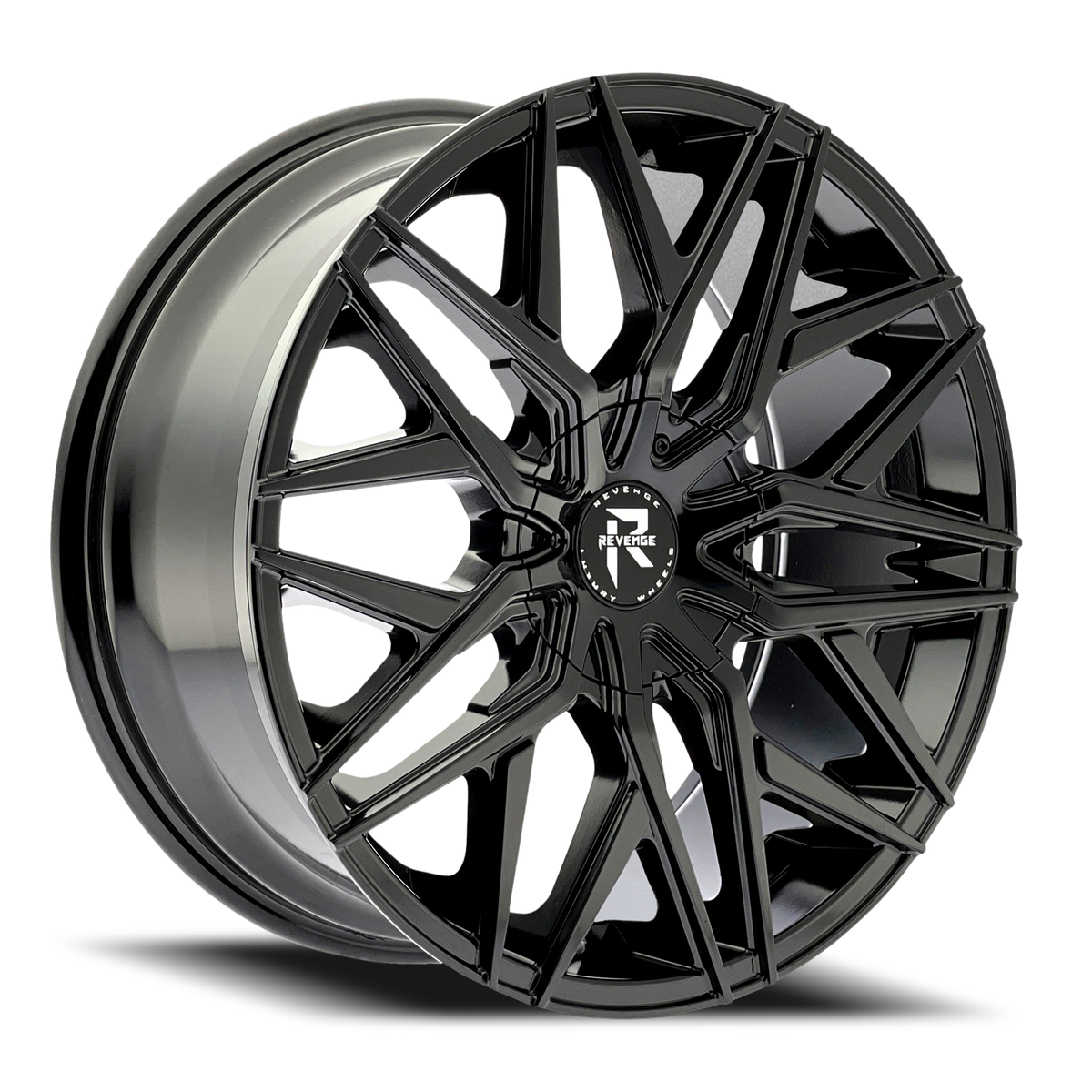 REVENGE LUXURY RL-104 18X8 35 5X112/5X114.3 GLOSS BLACK