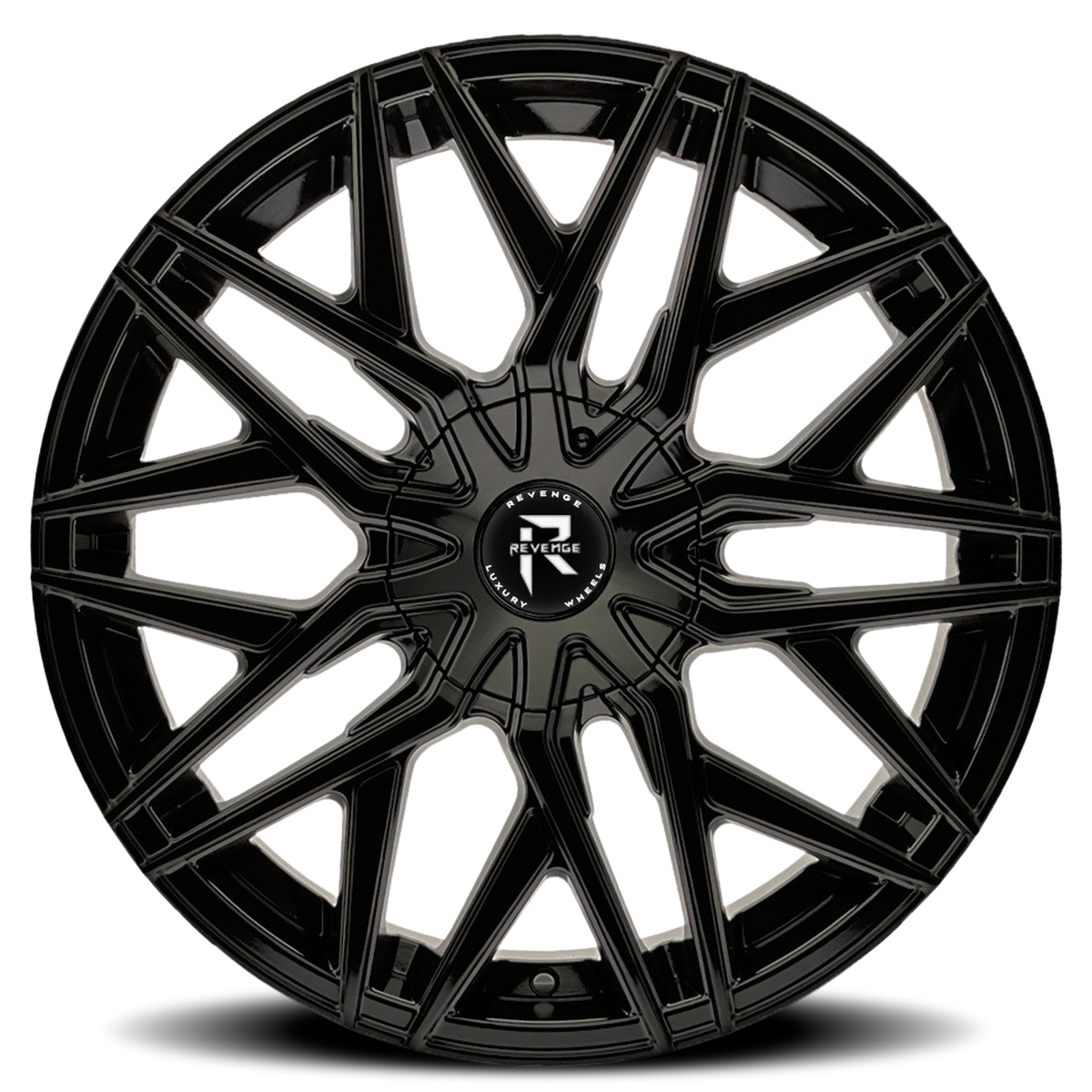 REVENGE LUXURY RL-104 18X8 35 5X108/5X114.3 GLOSS BLACK