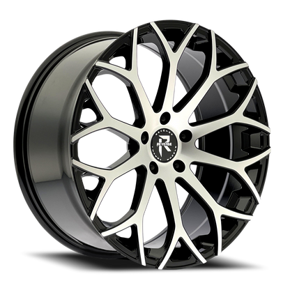 REVENGE LUXURY RL-105 20X9 35 5X114.3 BLACK MACHINED