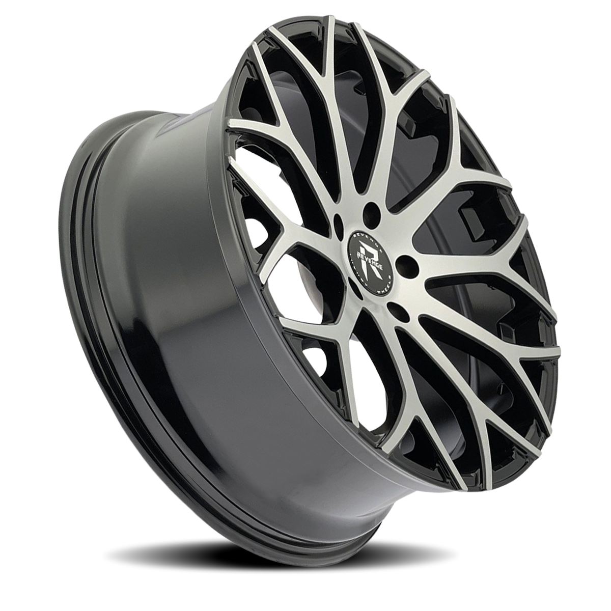 REVENGE LUXURY RL-105 20X9 35 5X114.3 BLACK MACHINED
