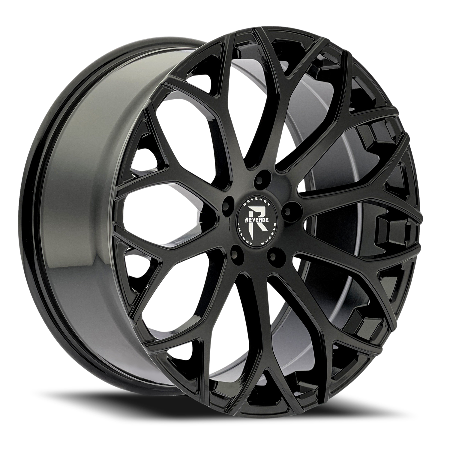 REVENGE LUXURY RL-105 22X9 35 5X114.3 GLOSS BLACK