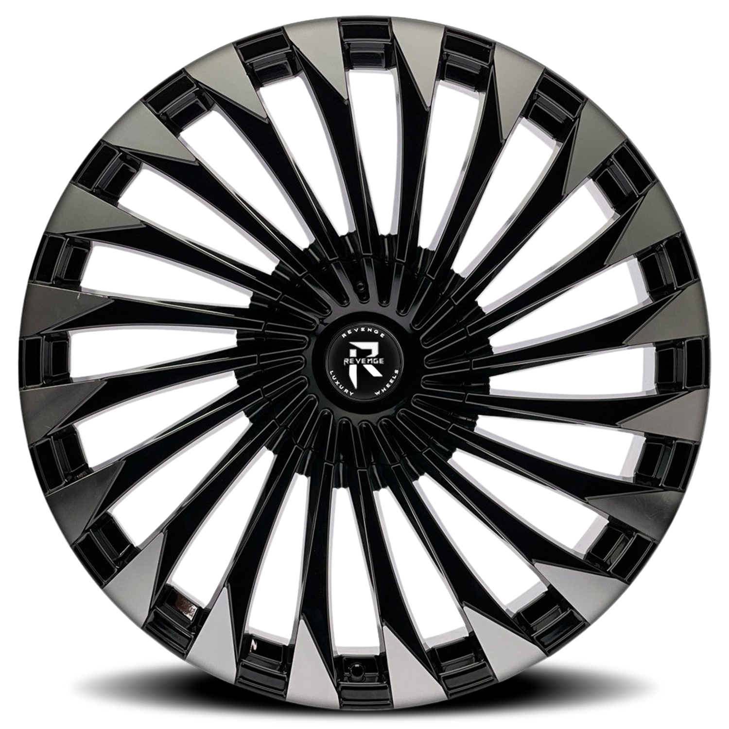 REVENGE LUXURY RL-106 20X8.5 35 5X108/5X114.3 BLACK MACHINED