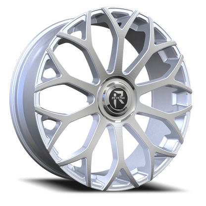 REVENGE LUXURY RL105 28X9.5 25 6X135/6X139.7 BRUSHED SILVER CHROME STAINLESS STEEL LIP