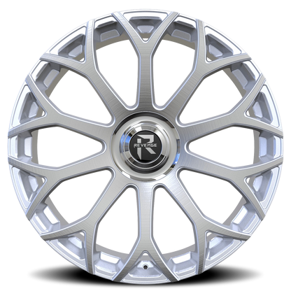 REVENGE LUXURY RL105 26X9.5 25 6X135/6X139.7 BRUSHED SILVER CHROME STAINLESS STEEL LIP