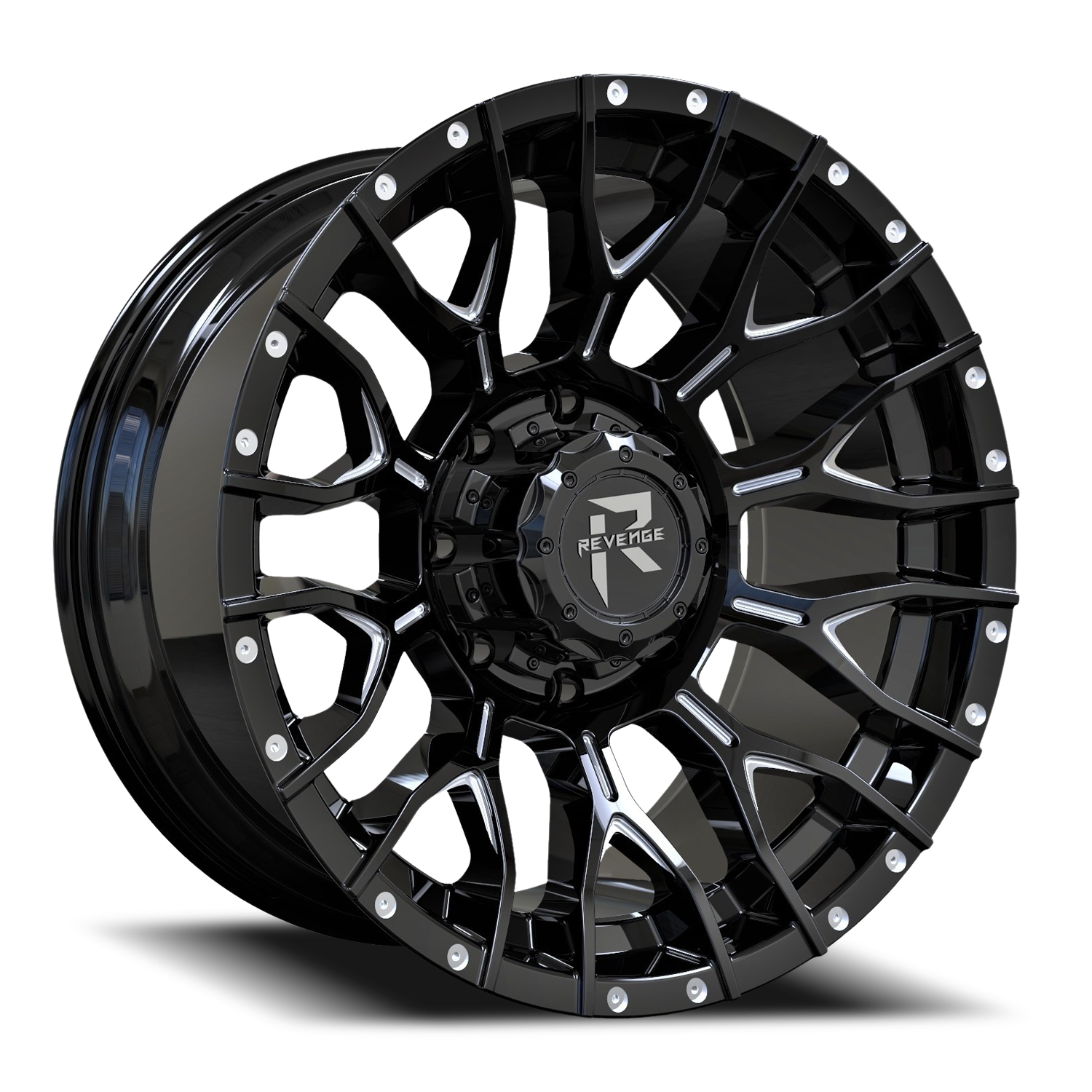 REVENGE OFFROAD RV201 20X9 0 6X135/6X139.7 BLACK MILLED