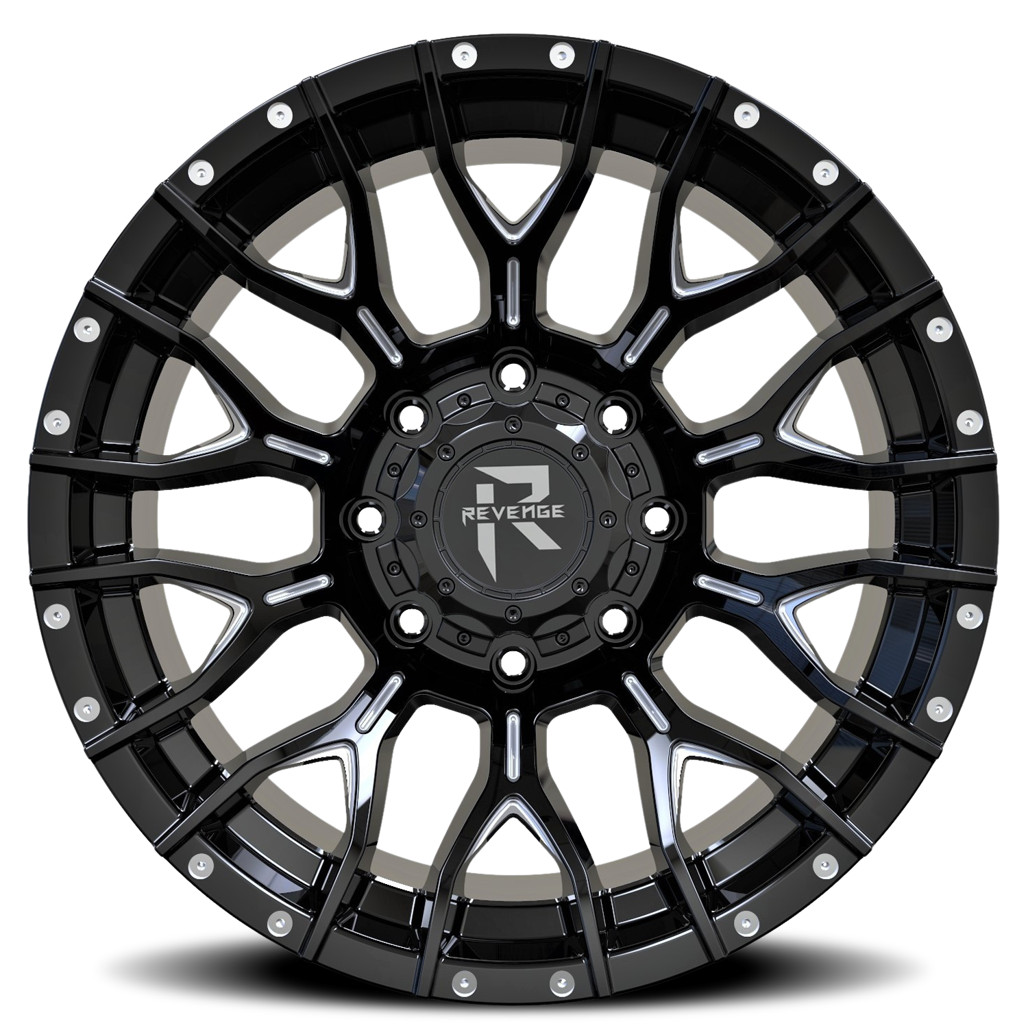 REVENGE OFFROAD RV201 20X9 0 6X135/6X139.7 BLACK MILLED