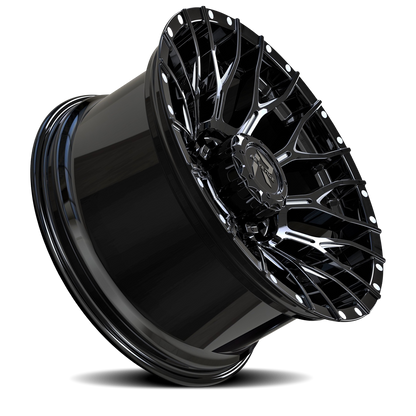 REVENGE OFFROAD RV201 20X9 0 8X180 BLACK MILLED