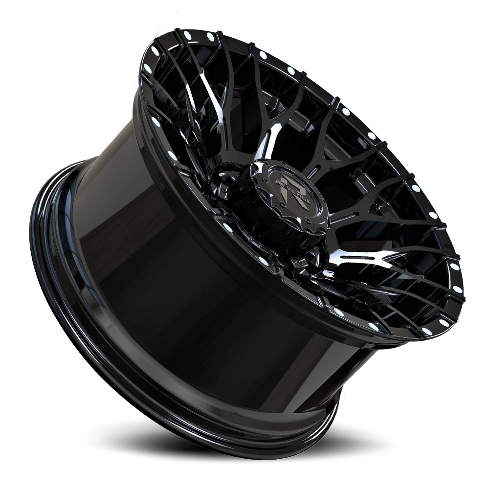 REVENGE OFFROAD RV201 20X9 0 5X127/5X139.7 SATIN BLACK RIVETS