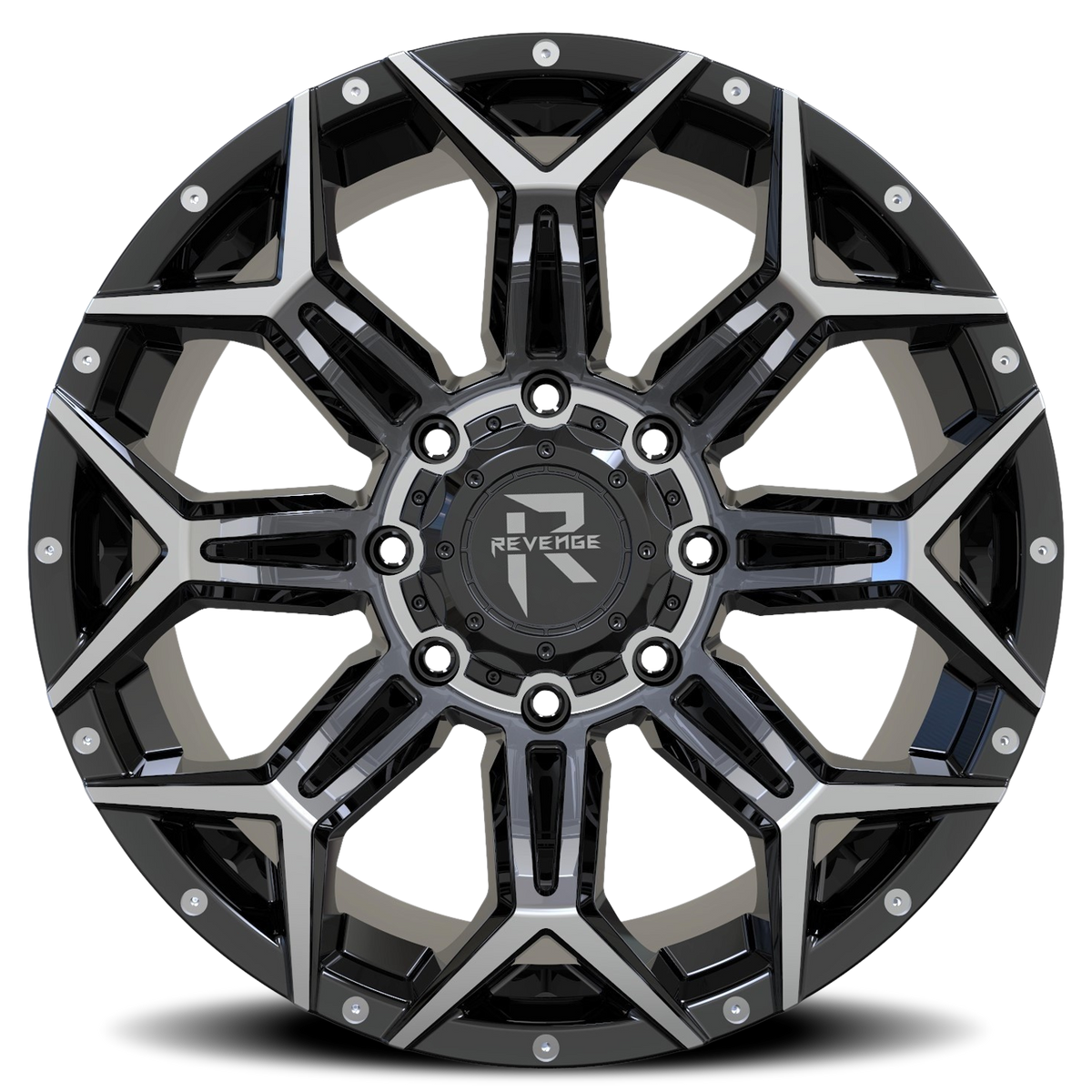 REVENGE OFFROAD RV202 20X9 0 5X139.7/5X150 BLACK MACHINED