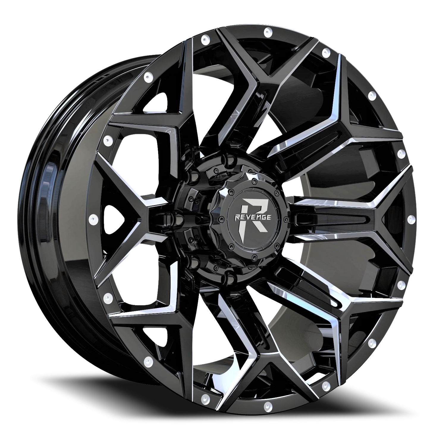 REVENGE OFFROAD RV202 20X9 0 6X135/6X139.7 BLACK MILLED