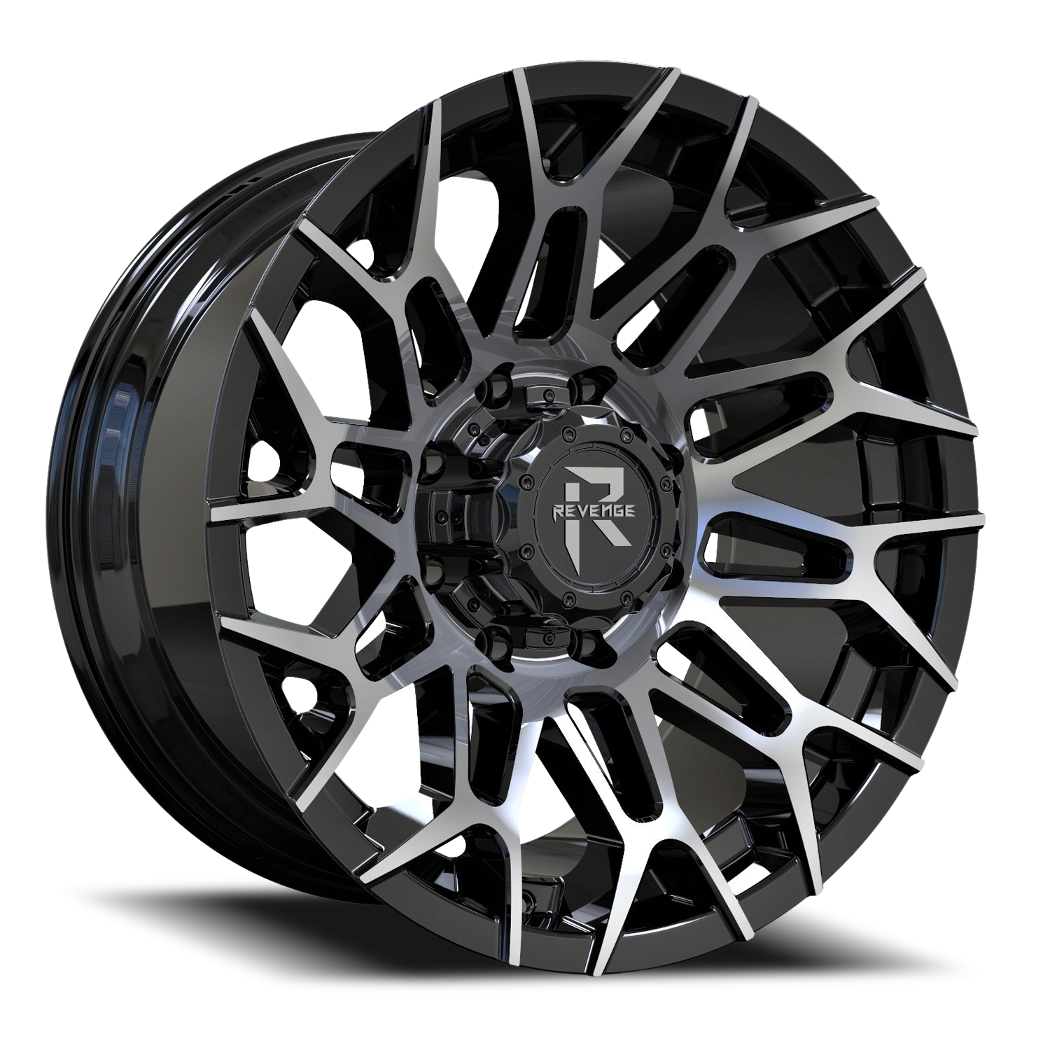 REVENGE OFFROAD RV203 20X10 -19 5X139.7/5X150 BLACK MACHINED