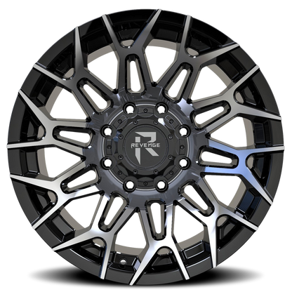 REVENGE OFFROAD RV203 20X10 -19 6X135/6X139.7 BLACK MACHINED