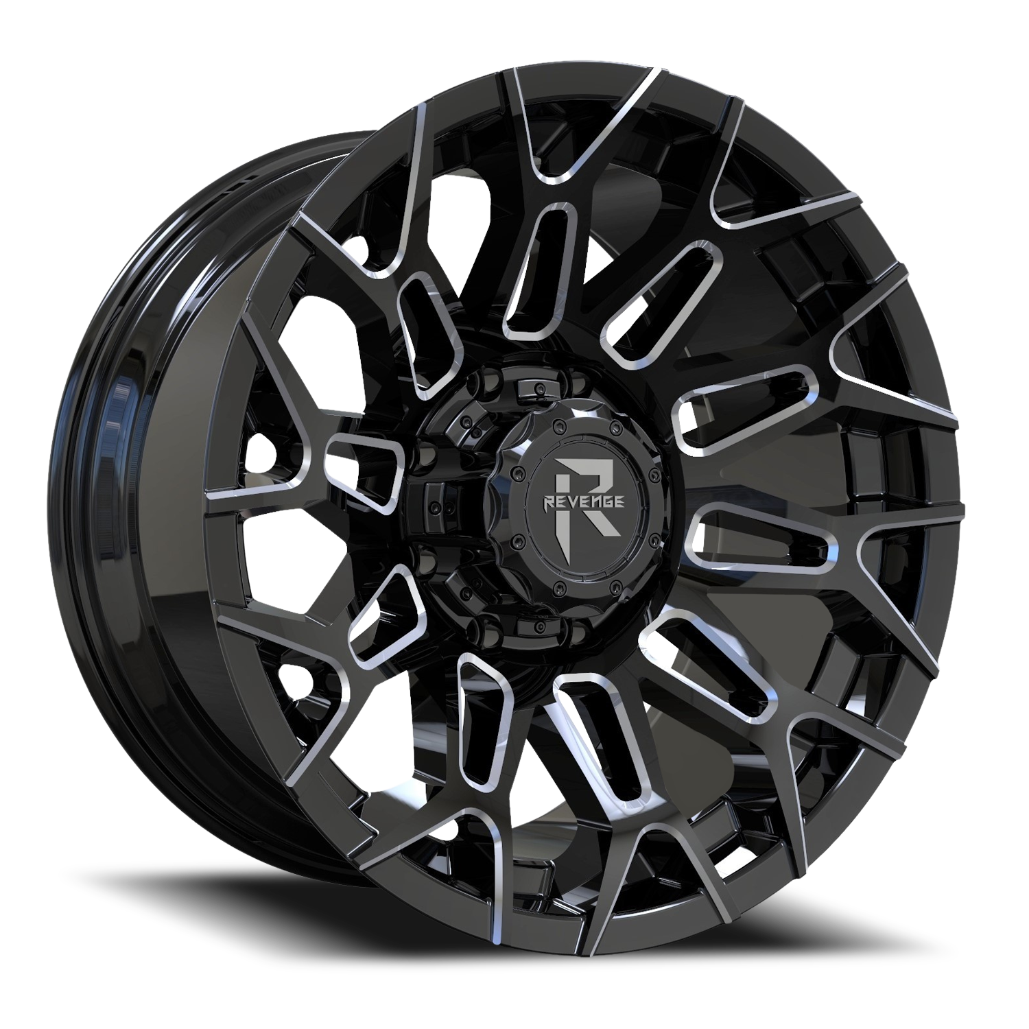 REVENGE OFFROAD RV203 20X10 -19 5X127/5X139.7 BLACK MILLED