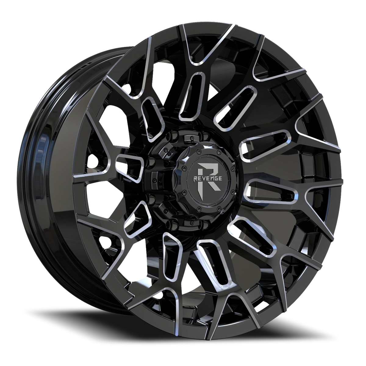 REVENGE OFFROAD RV203 20X10 -19 6X135/6X139.7 BLACK MILLED