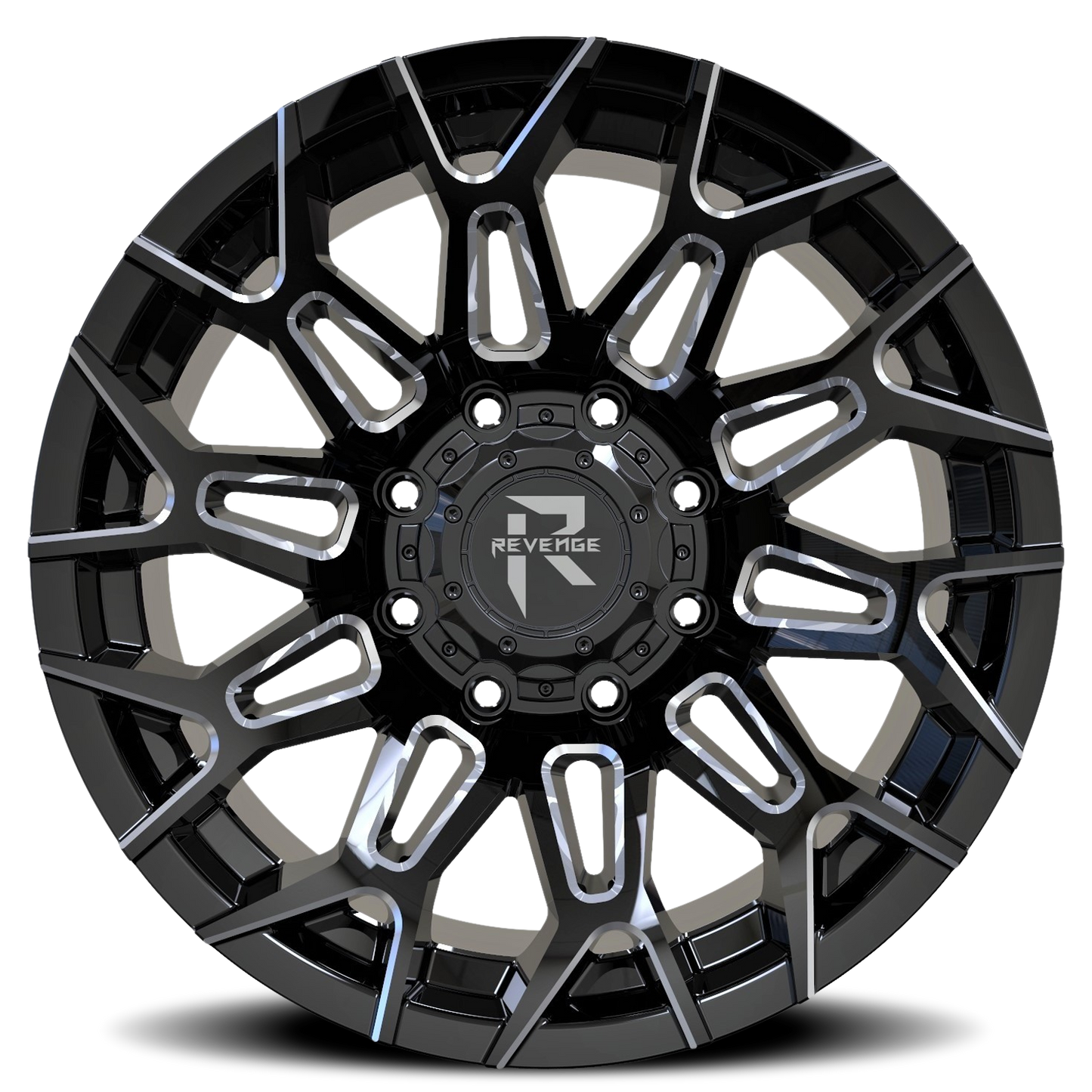 REVENGE OFFROAD RV203 20X10 -19 8X165.1 BLACK MILLED