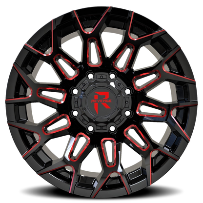 REVENGE OFFROAD RV203 20X10 -19 5X127/5X139.7 BLACK RED MILLED