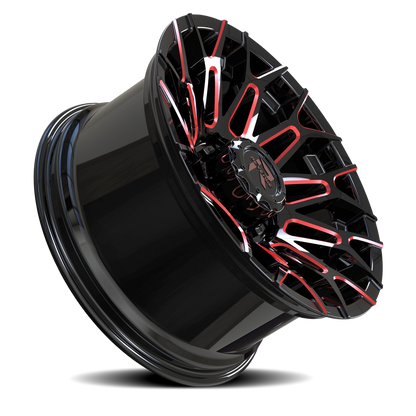 REVENGE OFFROAD RV203 20X10 -19 6X135/6X139.7 BLACK RED MILLED