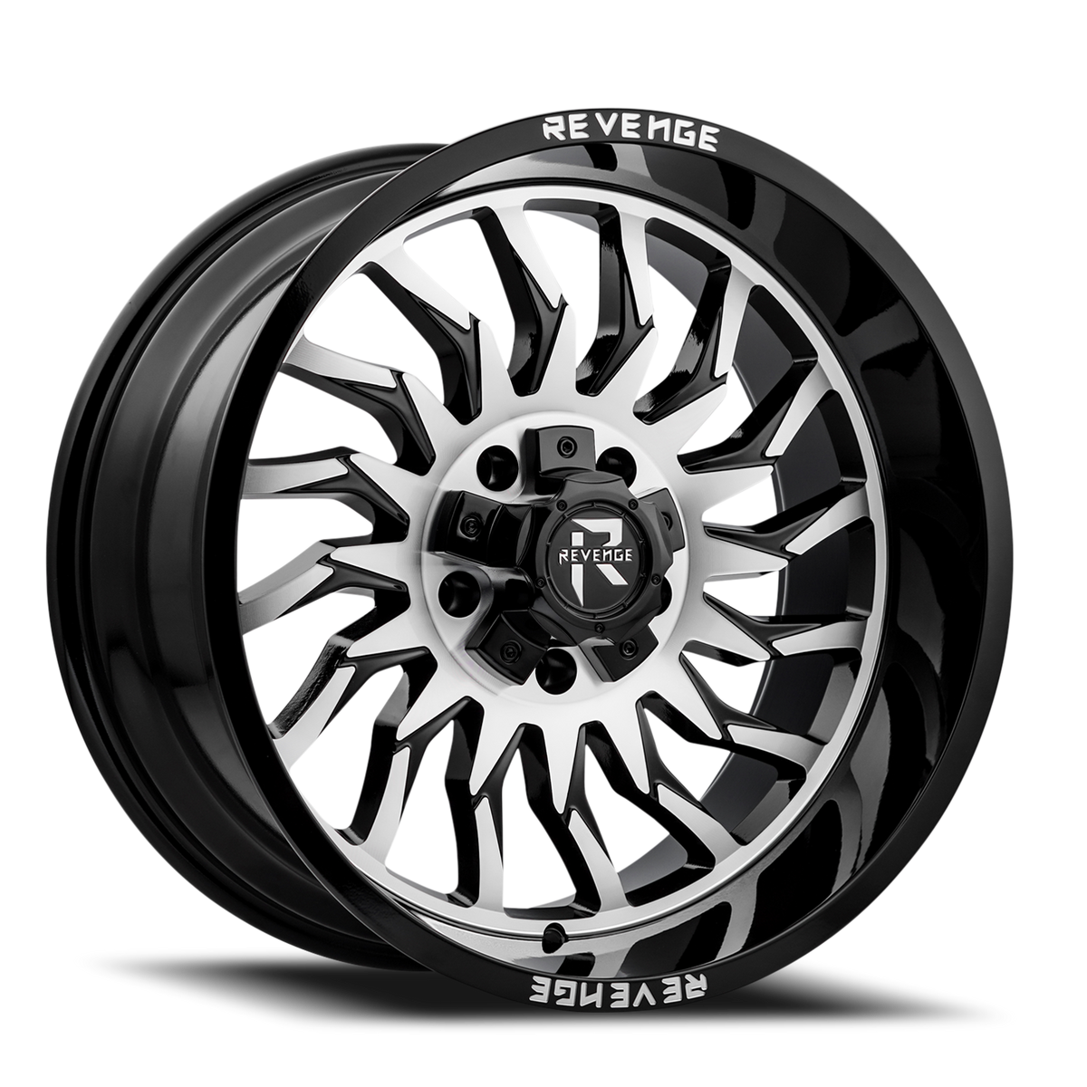 REVENGE OFFROAD RV204 20X10 -19 5X127/5X139.7 BLACK MACHINED