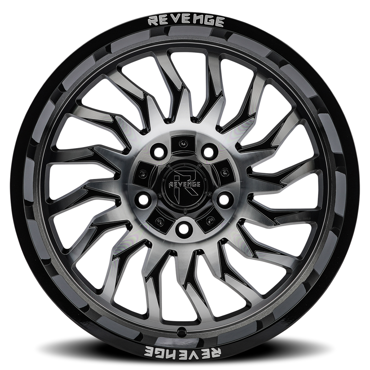 REVENGE OFFROAD RV204 20X10 -19 5X127/5X139.7 BLACK MACHINED