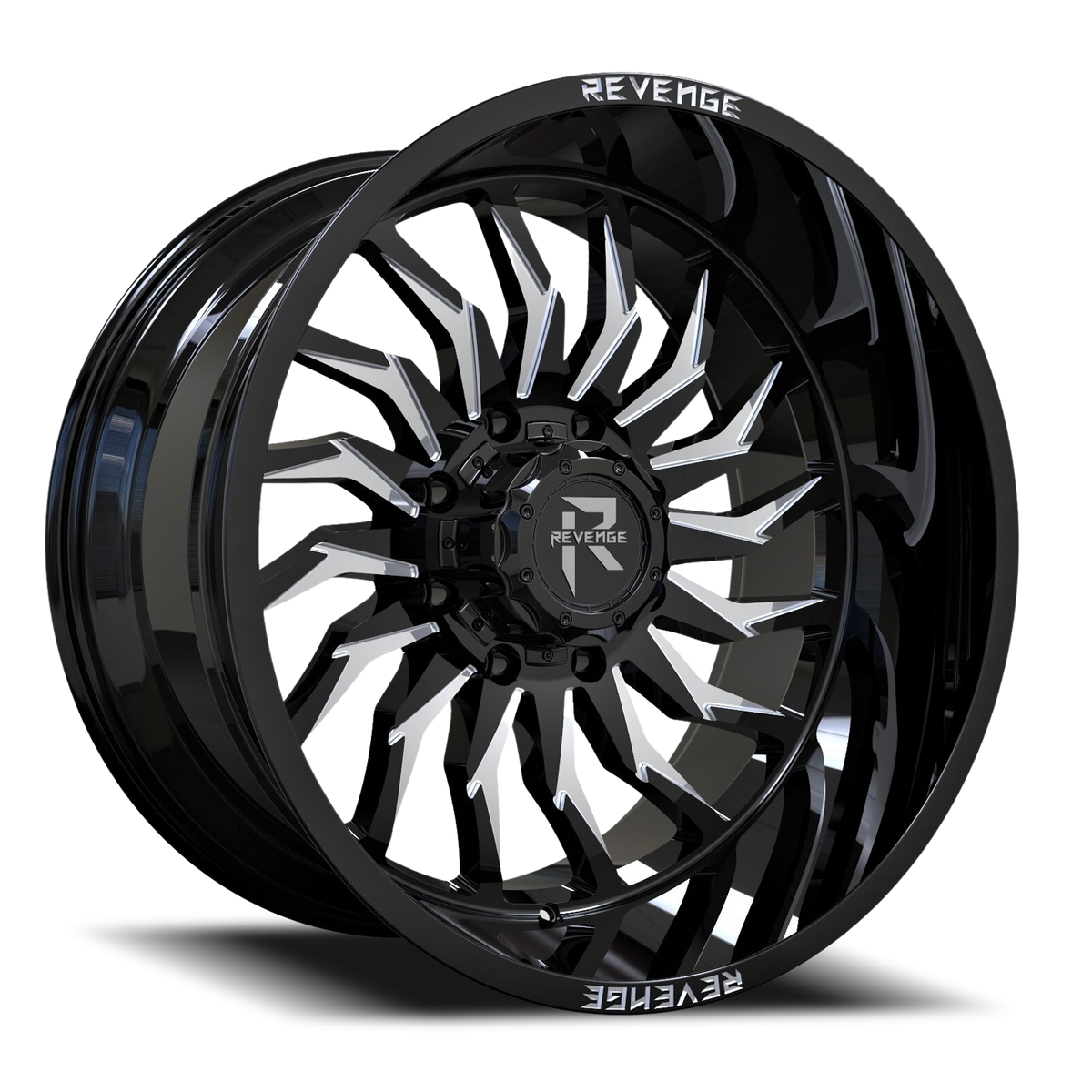 REVENGE OFFROAD RV204 20X9 0 5X127/5X139.7 BLACK MILLED