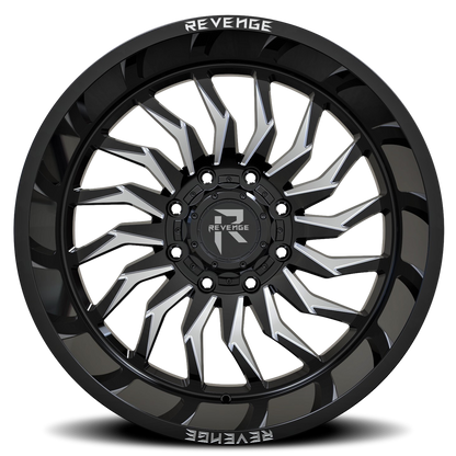 REVENGE OFFROAD RV204 20X9 0 5X127/5X139.7 BLACK MILLED