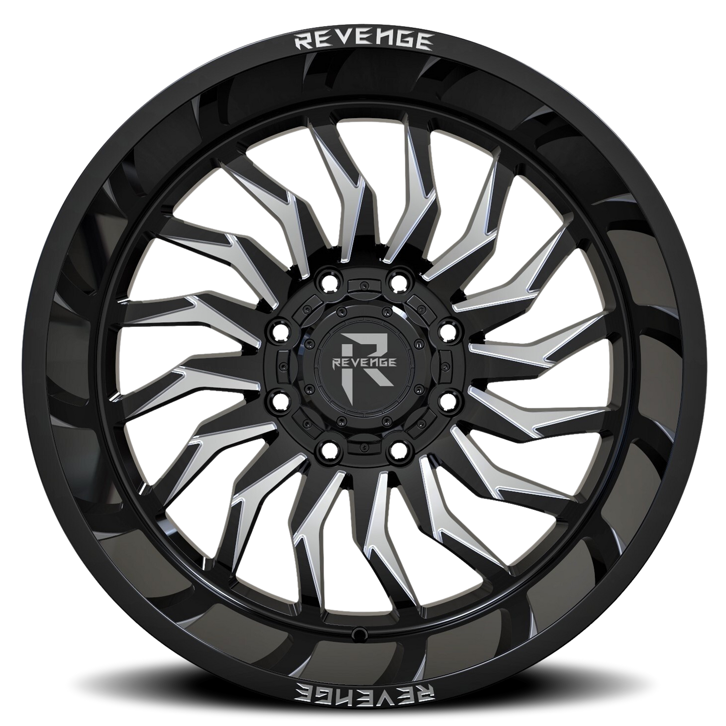 REVENGE OFFROAD RV204 20X10 -19 8X180 BLACK MILLED