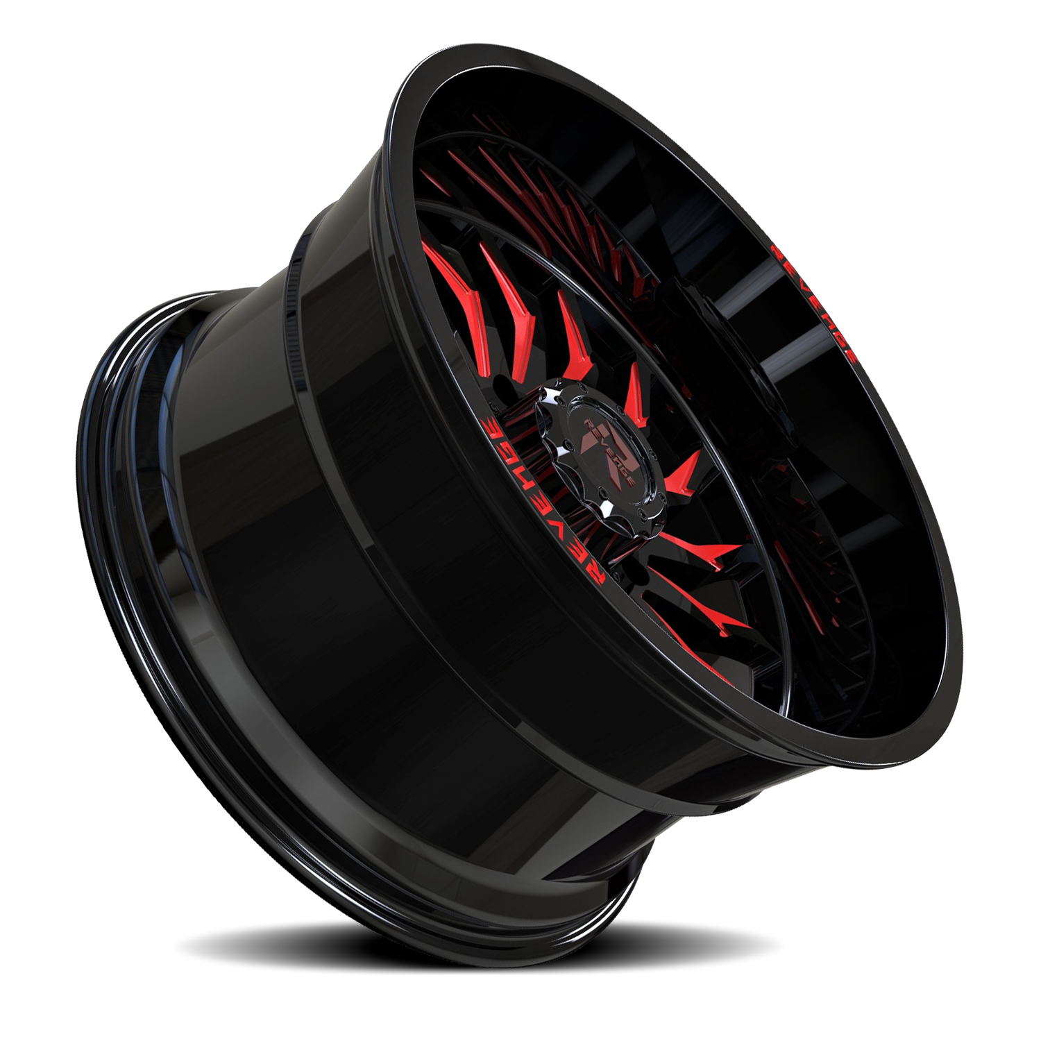 REVENGE OFFROAD RV204 20X10 -19 5X127/5X139.7 BLACK RED MILLED