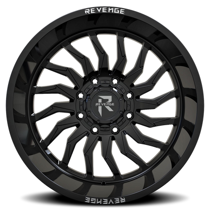 REVENGE OFFROAD RV204 20X10 -19 8X165.1 GLOSS BLACK