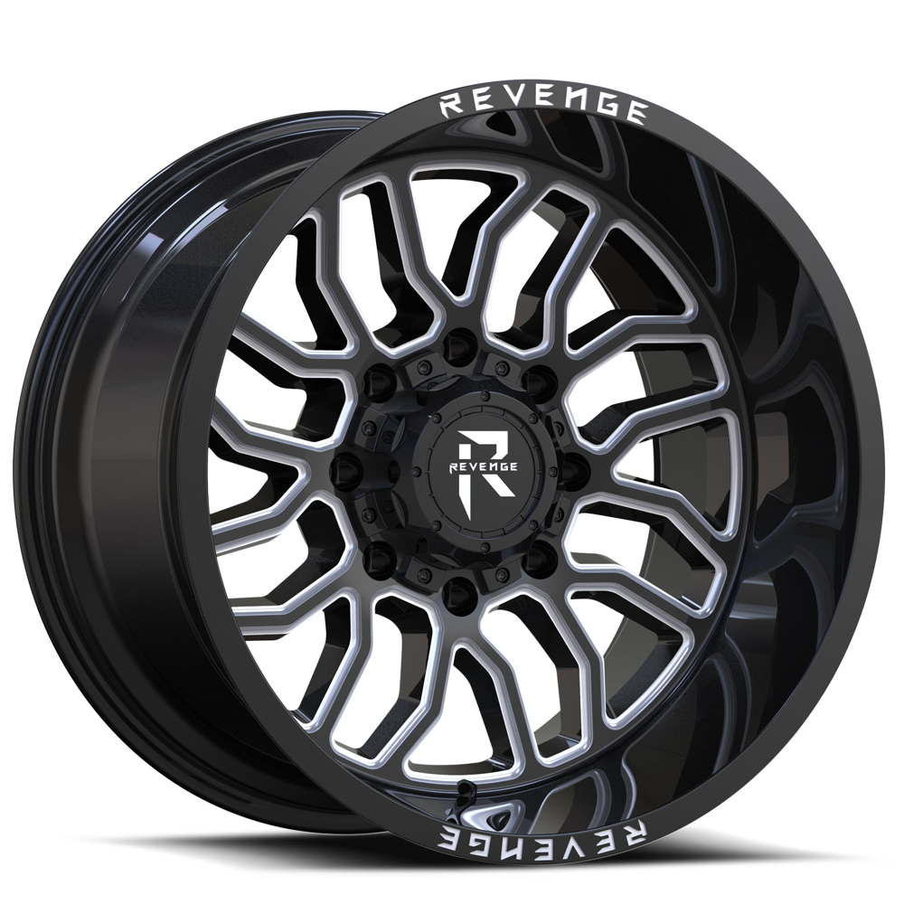 REVENGE OFFROAD RV205 20X12 -44 6X135/6X139.7 BLACK MILLED