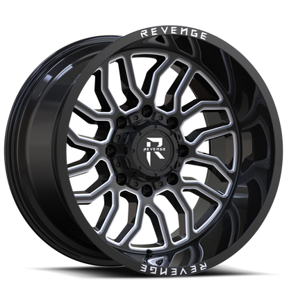 REVENGE OFFROAD RV205 20X12 -44 6X135/6X139.7 BLACK MILLED