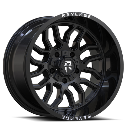 REVENGE OFFROAD RV205 20X12 -44 8X165.1 GLOSS BLACK