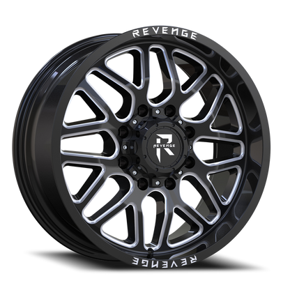 REVENGE OFFROAD RV206 20X9 0 6X135/6X139.7 BLACK MILLED