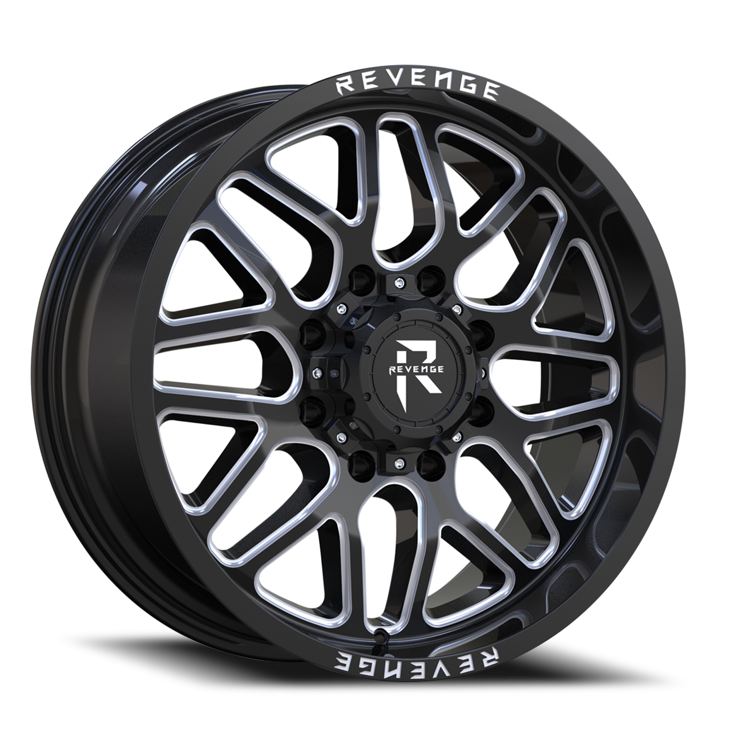 REVENGE OFFROAD RV206 22X12 -44 8X170 BLACK MILLED