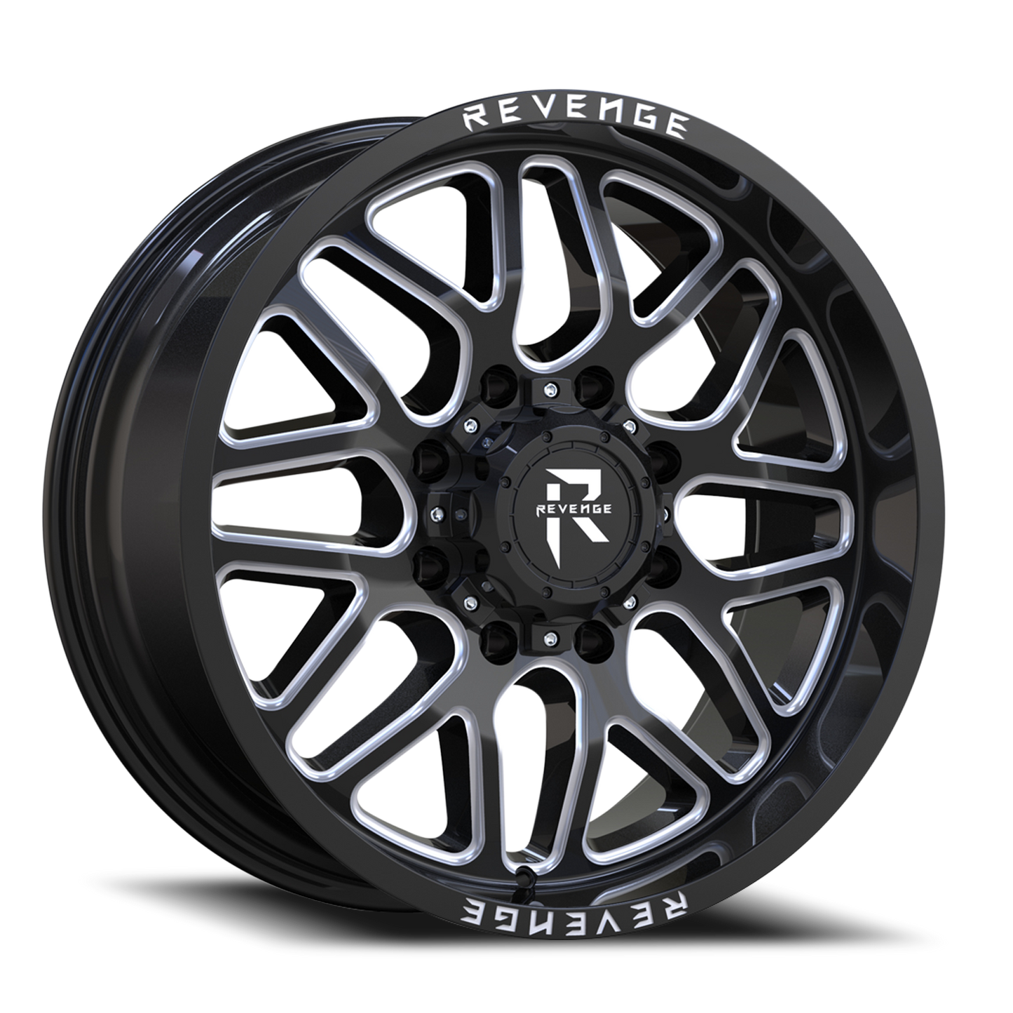 REVENGE OFFROAD RV206 20X10 -19 8X180 BLACK MILLED
