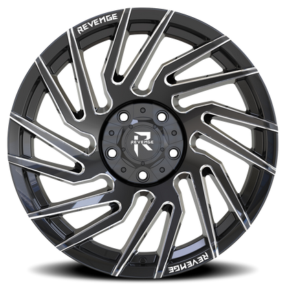 REVENGE OFFROAD RV207 20X9 0 5X127/5X139.7 BLACK MILLED