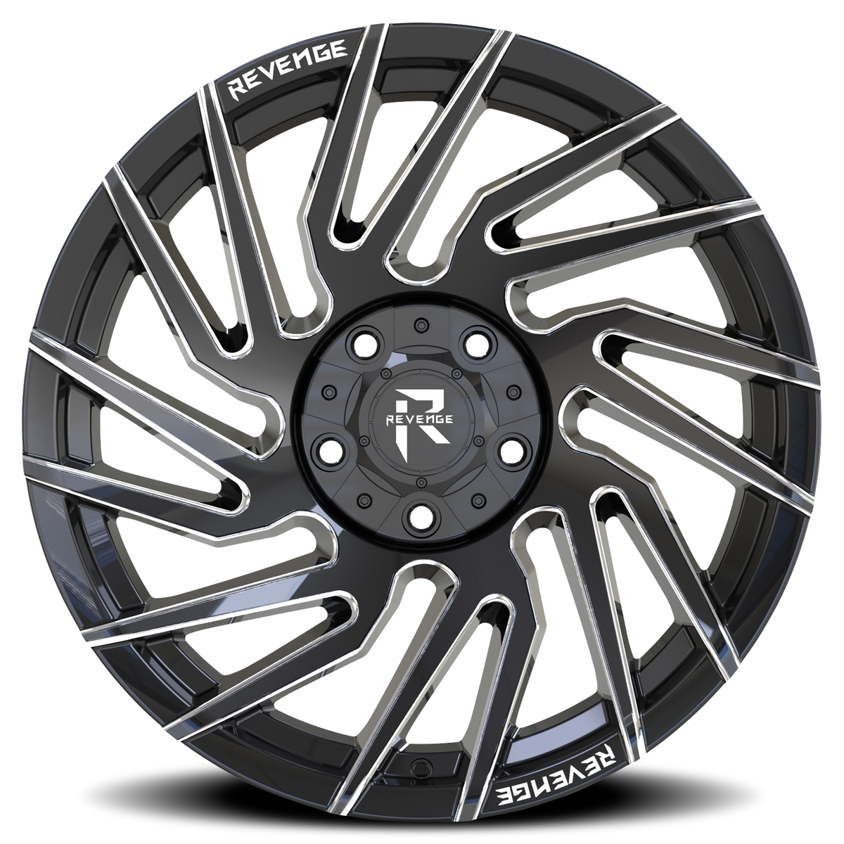 REVENGE OFFROAD RV207 22X10 -19 5X127/5X139.7 BLACK MILLED