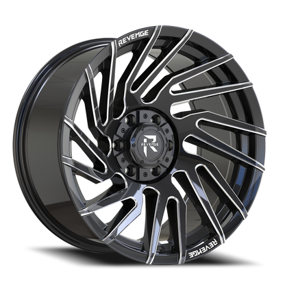 REVENGE OFFROAD RV207 20X10 -19 6X135/6X139.7 BLACK MILLED