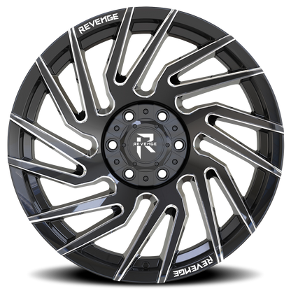 REVENGE OFFROAD RV207 20X10 -19 6X135/6X139.7 BLACK MILLED