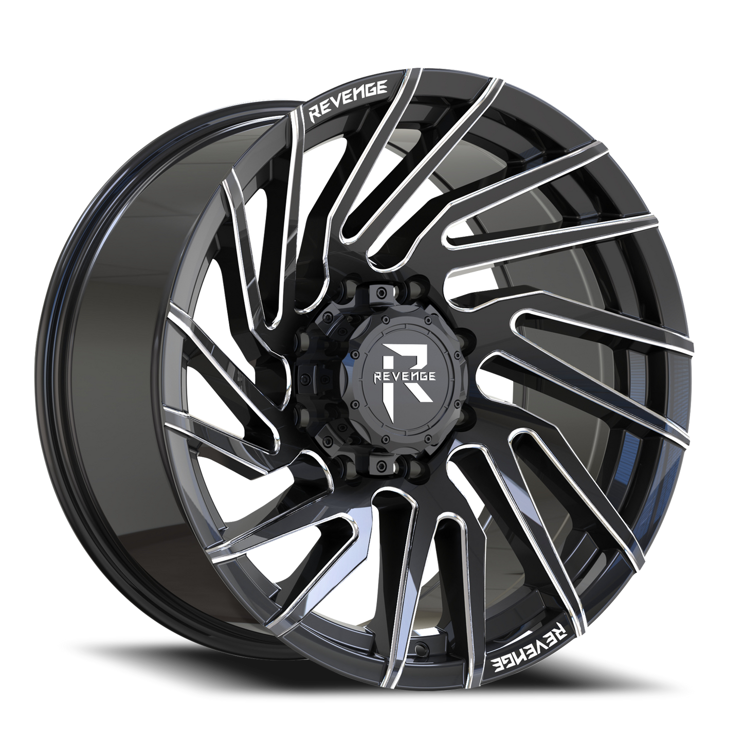 REVENGE OFFROAD RV207 20X10 -19 8X180 BLACK MILLED