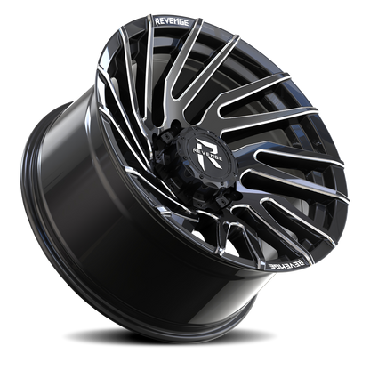 REVENGE OFFROAD RV207 22X10 -19 8X180 BLACK MILLED