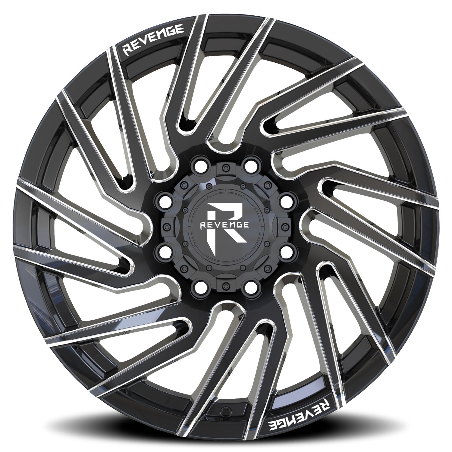 REVENGE OFFROAD RV207 20X10 -19 8X180 BLACK MILLED