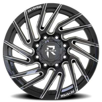 REVENGE OFFROAD RV207 20X9 0 8X165.1 BLACK MILLED