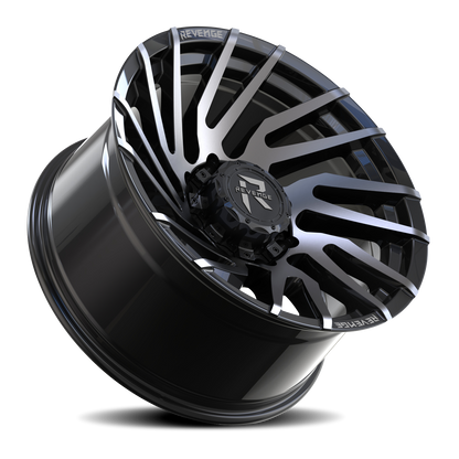 REVENGE OFFROAD RV207 20X10 -19 8X165.1 GLOSS BLACK MACHINED TITANIUM DOUBLE DARK TINT