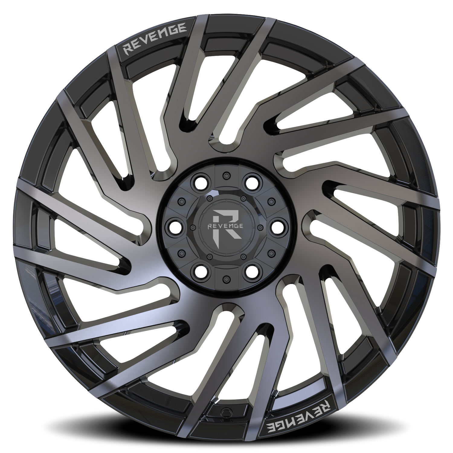 REVENGE OFFROAD RV207 22X10 -19 6X135/6X139.7 TITANIUM BLACK MACHINED