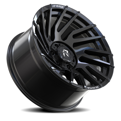 REVENGE OFFROAD RV207 20X10 -19 6X135/6X139.7 GLOSS BLACK RIVETS