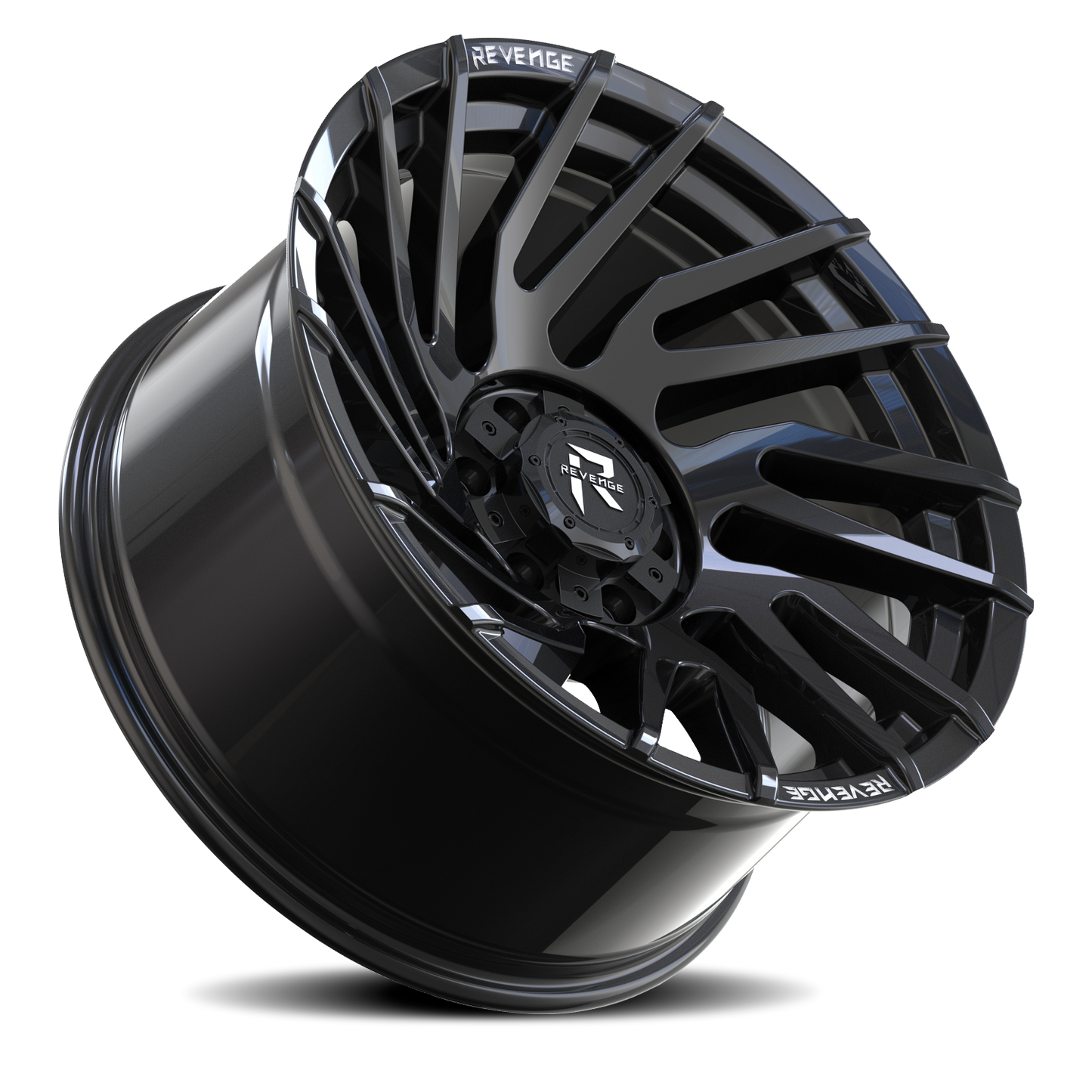 REVENGE OFFROAD RV207 20X9 0 6X135/6X139.7 GLOSS BLACK RIVETS